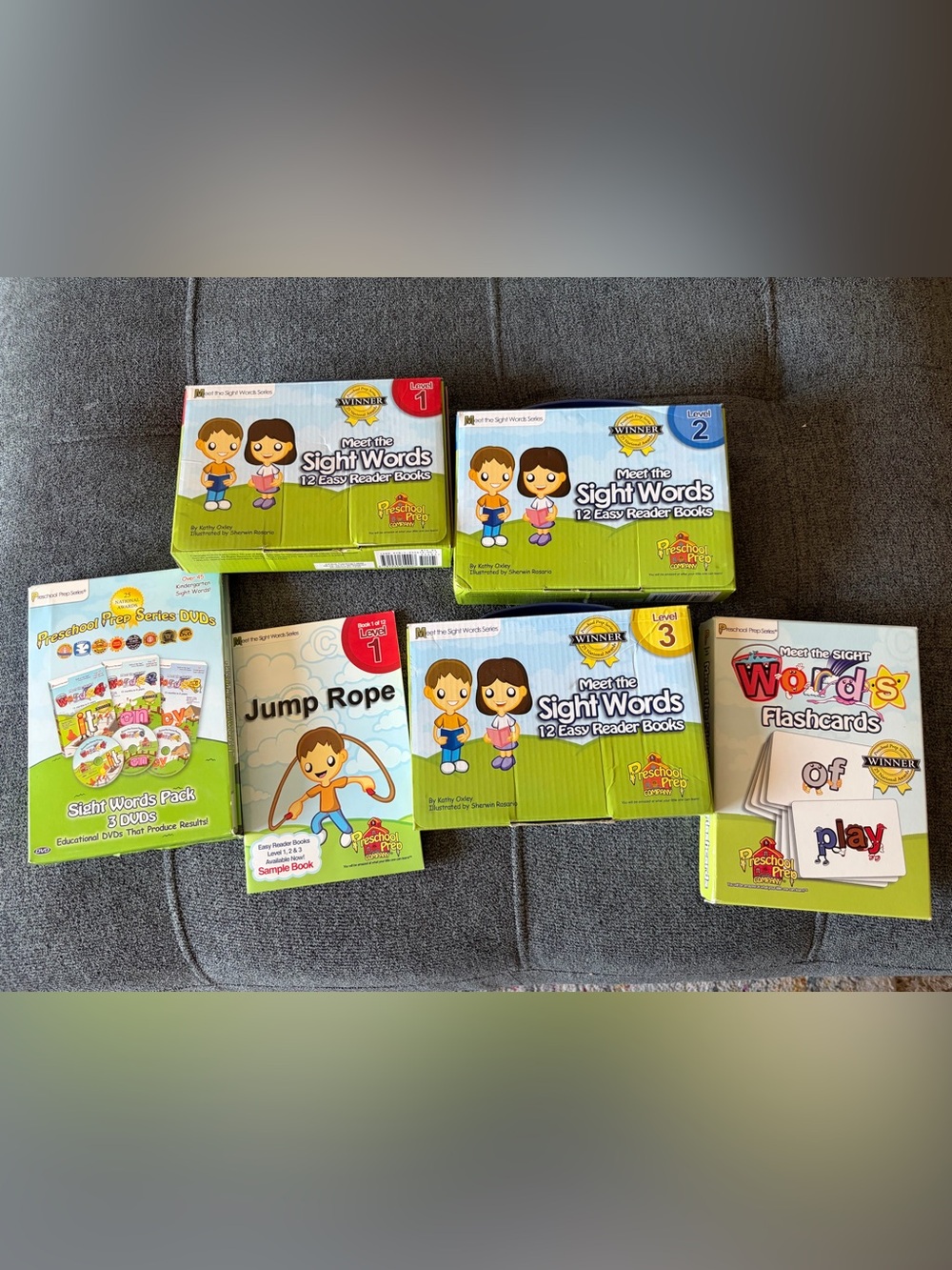 Preschool Prep Meet the Sight Words Level 1-3 Boxed Set - Green